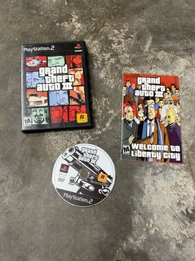 Grand Theft Auto III GTA 3 PS2 Complete CIB PlayStation 2 Tested